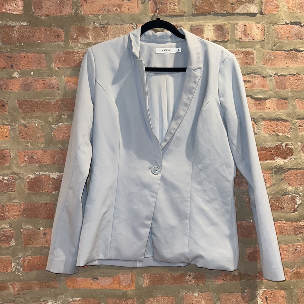 NEED TO LOCATE // justfab blue blazer jacket